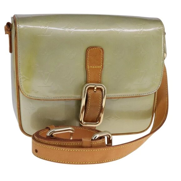 LOUIS VUITTON Monogram Vernis Christie GM Shoulder Bag Gris M91148 Auth fm4264 - Picture 1 of 16